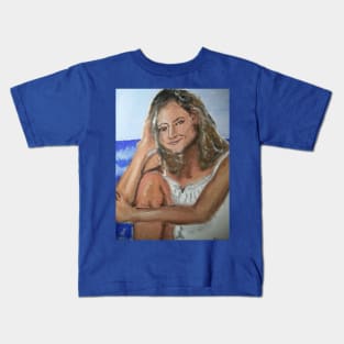 Jodie Foster on the beach Kids T-Shirt